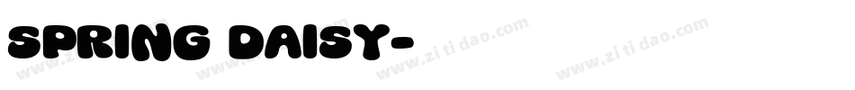 Spring Daisy字体转换